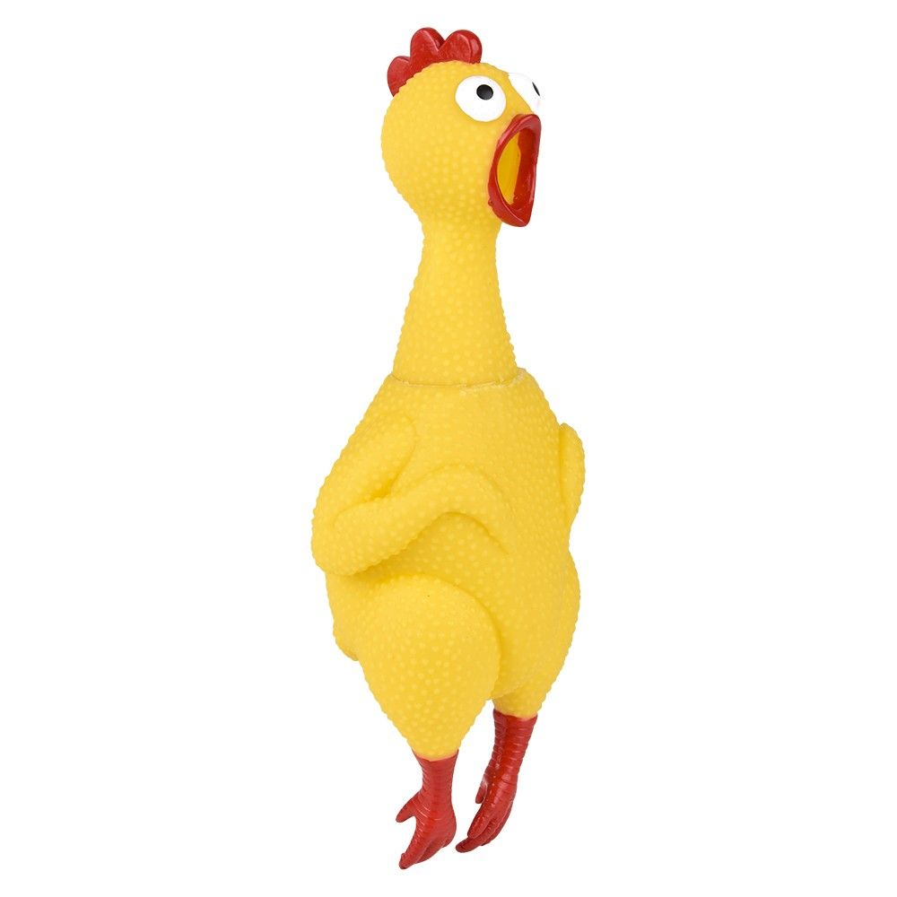 72 Bulk Big Rubber Chicken Collectible Mix 9.5 inch 72ct