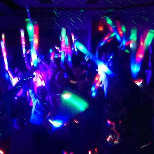48 Bulk Multi Color Led Flashing Foam Stick
