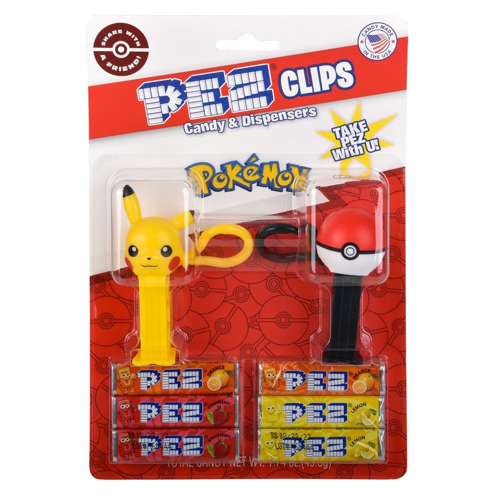 12 Bulk Pez Pokemon Clips