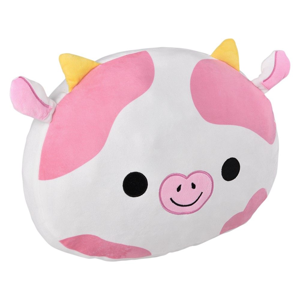 6 Bulk 16" Kawaii Strawberry Cow Pillow