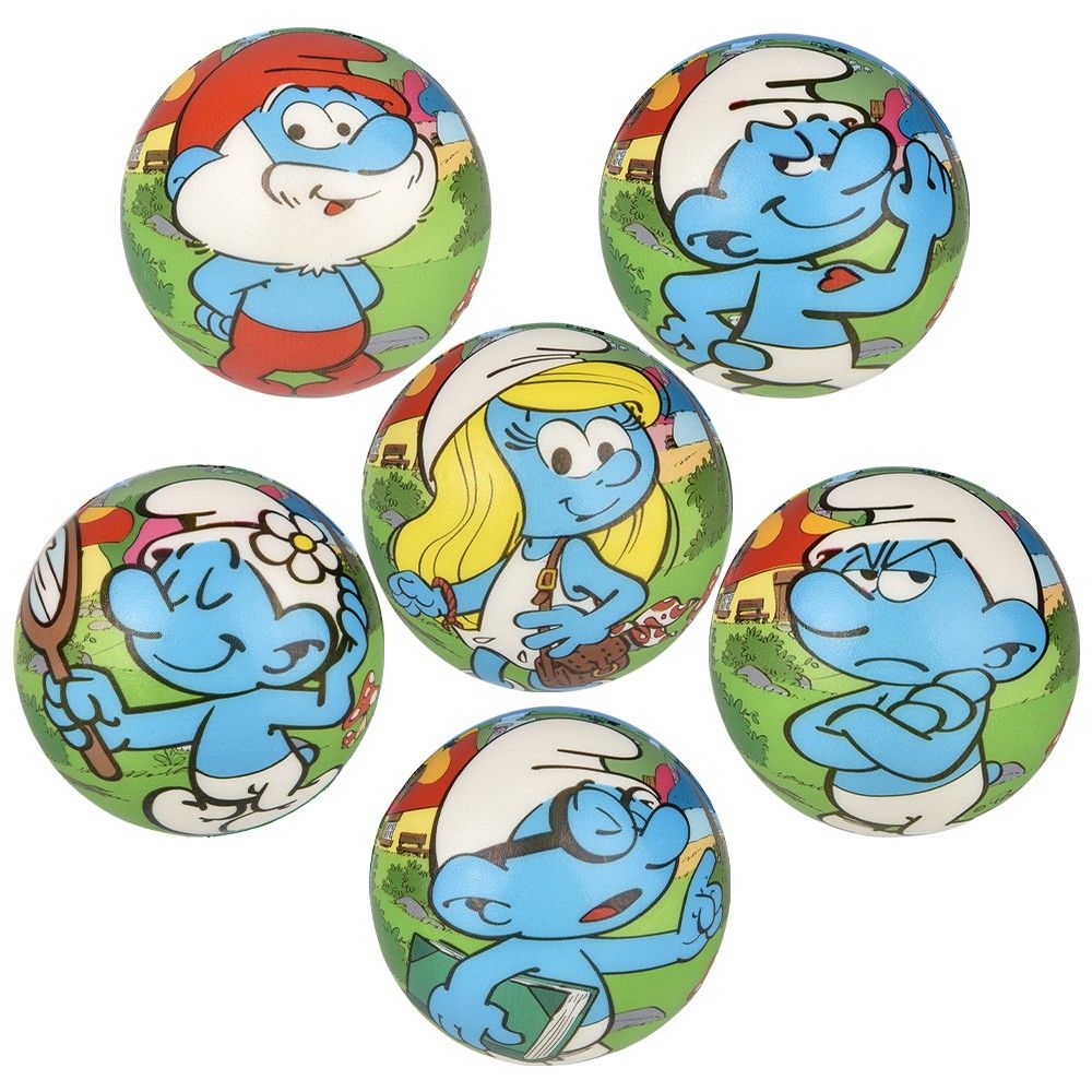 144 Bulk (t) 3" Smurfs Foam Ball