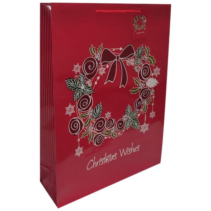 96 Bulk 2pk Jumbo Xmas Bag Glossy