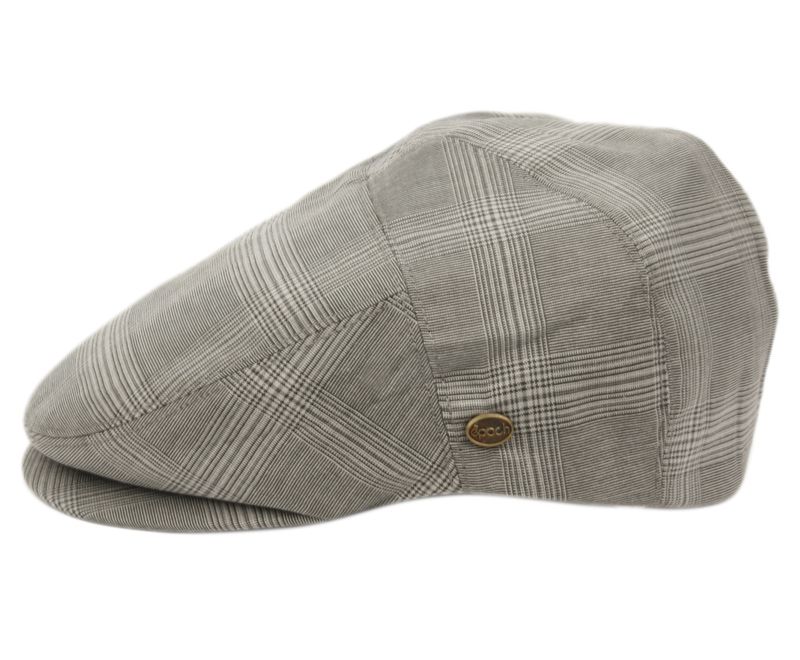 6 Bulk Slim Fit Six Panel Plaid Ivy Cap