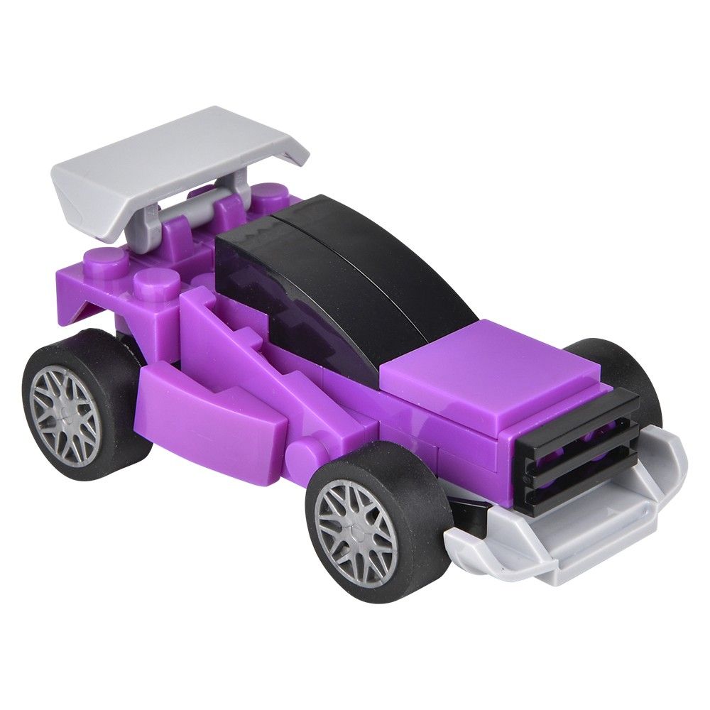 144 Bulk 2.75 inch Building Block Pull Back Race Car