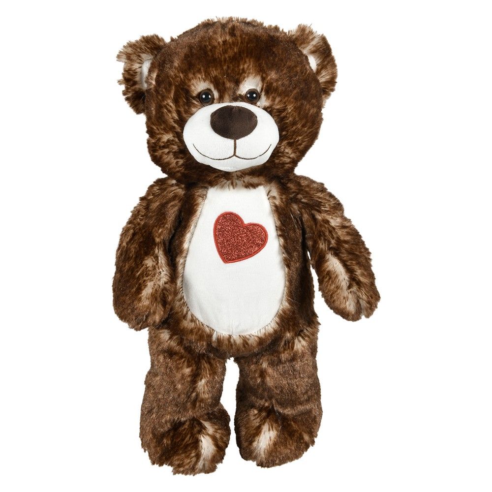 18 Bulk 20" Cotton Candy Natural Heart Bears