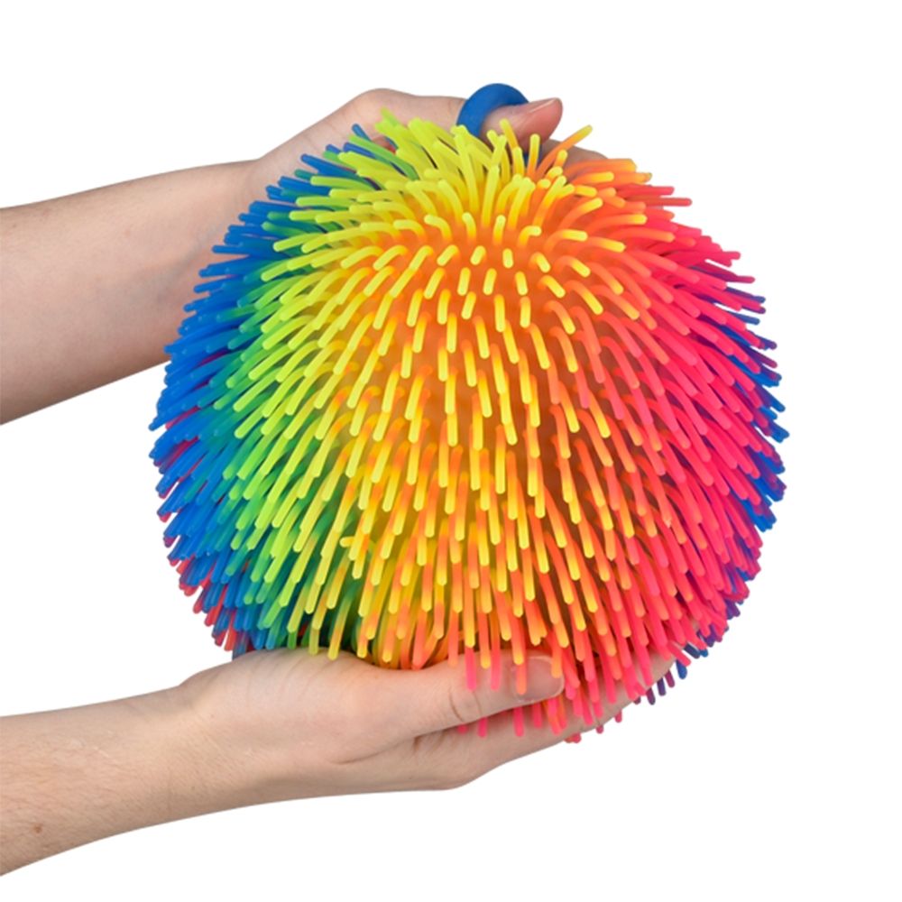 36 Bulk (t) 7" Rainbow Puffer Ball