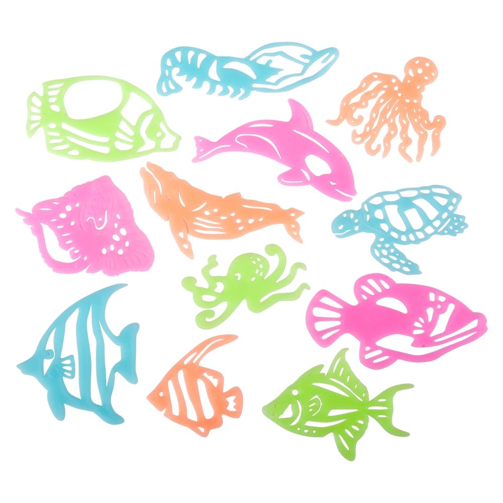 144 Bulk Gid Sea Life Stick Ups (2 Asst.) 1.5" -3" 12/56