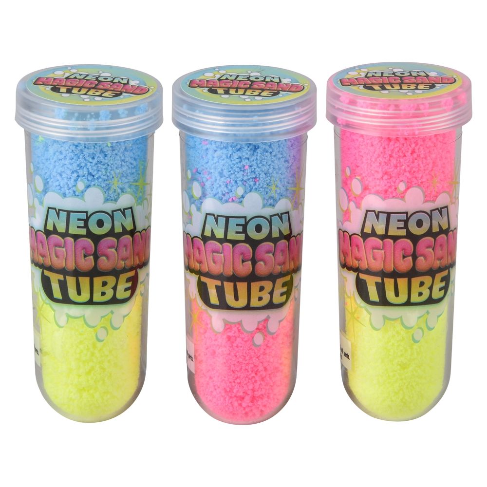 144 Bulk (t) 3.75" Neon Magic Soft Putty Tube 24ct