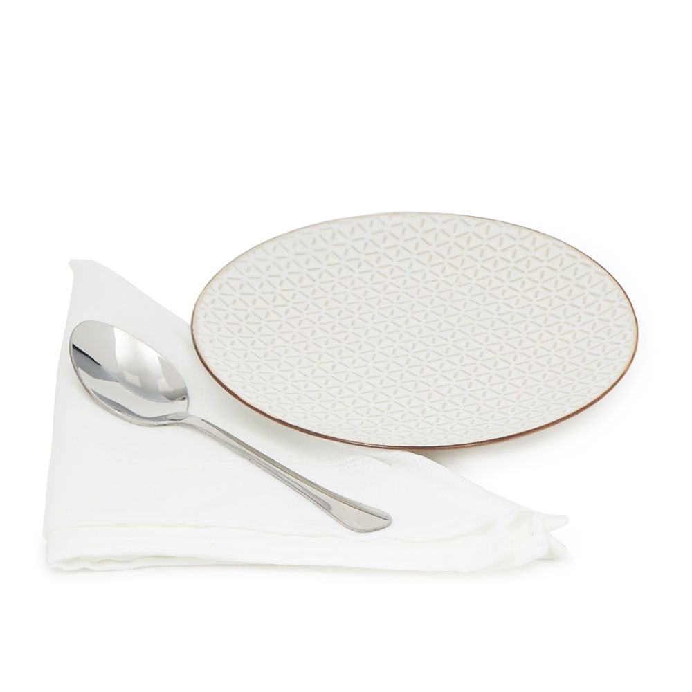 24 Bulk 6 Piece Stainless Steel Carnegie Dinner Spoon Set