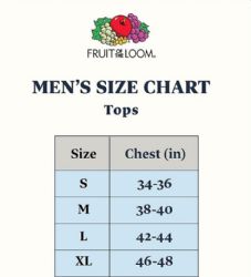 504 Bulk Fruit Of The Loom Men's White Crew Neck Undershirt Assorted Sizes S-xl