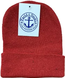 60 Bulk Yacht & Smith Kids Winter Beanies In Dark Assorted Colors