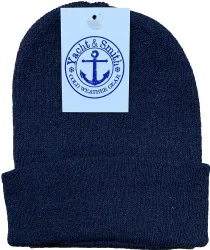 60 Bulk Yacht & Smith Kids Winter Beanies In Dark Assorted Colors