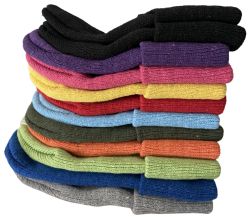 12 Bulk Kids Unisex Winter Warm Acrylic Knit Beanie Ages -2-8