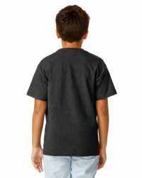 24 Bulk Kids Youth Cotton Charcoal T Shirts Size X-Large