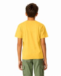 24 Bulk Kids Youth Cotton Yellow T Shirts Size Medium