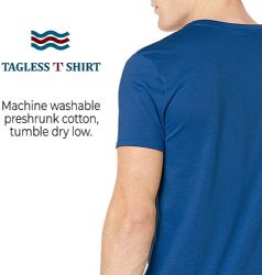 12 Bulk Men's Cotton Short Sleeve T-Shirt Size 6X-Large - Blue