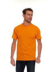 24 Bulk Men's Cotton Short Sleeve T-Shirt Size Xlarge, Orange