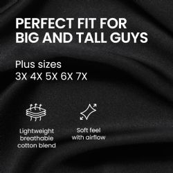 3 Bulk Men's Cotton Short Sleeve T-Shirt Size 5xlarge, Assorted Colors Navy Black Gray