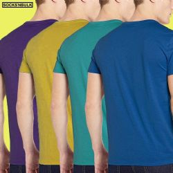 60 Bulk Men's Cotton Short Sleeve T-Shirt Size 4X-Large, Assorted Colors