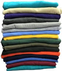 120 Bulk Men's Cotton Short Sleeve T-Shirt Size 7X-Large, Assorted Colors