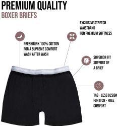120 Bulk Men's Cotton Underwear Boxer Briefs In Assorted Colors Size Small