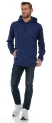 12 Bulk Men's Marled Assorted Color Hoodie Sweatshirt Size Medium