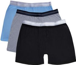 180 Bulk Men's Cotton Underwear Boxer Briefs In Assorted Colors Size Large