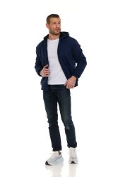 24 Bulk Sherpa -Lined Men Hooded Heavyweight Sweatshirts In Assorted Sizes And Colors