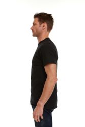 60 Bulk Mens Cotton Crew Neck Short Sleeve T-Shirts Black, 3xlarge