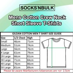 60 Bulk Mens Cotton Crew Neck Short Sleeve T-Shirts Black, XX-Large
