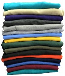 12 Bulk Men's Cotton Short Sleeve T-Shirt Size 4X-Large, Assorted Colors