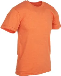 6 Bulk Mens Cotton Crew Neck Short Sleeve T-Shirts Mix Colors, 3X-Large