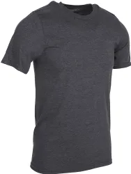6 Bulk Mens Cotton Crew Neck Short Sleeve T-Shirts Mix Colors, Large