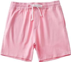 24 Bulk Mens Cotton Fleece 3 Pocket Shorts Pale Pink Size 2X-Large