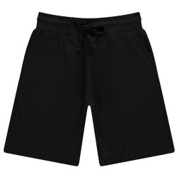 12 Bulk Mens Cotton Fleece 3 Pocket Shorts Black Size 2xlarge