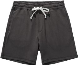 12 Bulk Mens Cotton Fleece 3 Pocket Shorts Charcoal Heather Size Medium