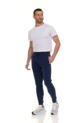 36 Bulk Mens Cotton Fleece Zipper Jogger Navy Assorted Sizes S-3x