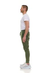 36 Bulk Mens Cotton Fleece Zipper Jogger Army Green Assorted Sizes S-3x