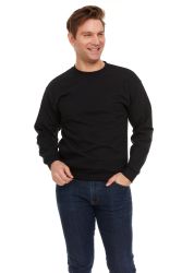 24 Bulk Mens Fleece Cotton Blend 12 Jogger Pants And 12 Crewneck Sweatshirts In Assorted Colors Size Small