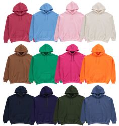 24 Bulk Mens Fleece Cotton Blend 12 Jogger Pants And 12 Hoodies In Assorted Colors Size Large