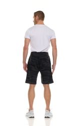 12 Bulk Mens Black Camo Fleece Shorts With Side Pockets Size 2xl
