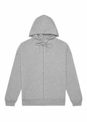 3 Bulk Mens Sponge Fleece Full Zip Hoodie Heather Gray Size Xlarge