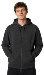 24 Bulk Men's Sponge Fleece Full Zip Hoodie Charcoal Size 2xlarge