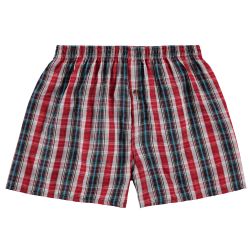 36 Bulk Mens Woven Plaid Boxer Shorts Size Large