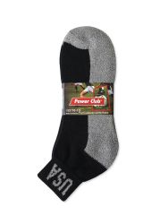 120 Bulk Power Club Quarter Sports Socks 10-13