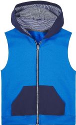 144 Bulk Boys Fruit Of The Loom Fleece Sleeveless Full Zip Hoodie Size Medium