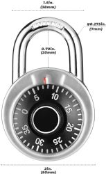 96 Bulk Simply Hardware Padlock 1 Ct Combination