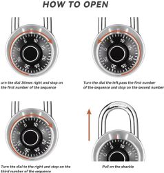 96 Bulk Simply Hardware Padlock 1 Ct Combination
