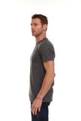 96 Bulk Mens Cotton Short Sleeve T Shirts Charcoal Gray Size Medium
