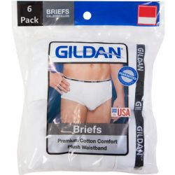 456 Bulk Gildan Mens Cotton White Brief Size 2X Large